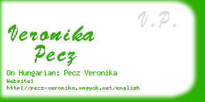veronika pecz business card